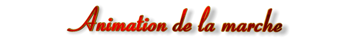 Animation de la marche